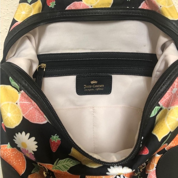 Juicy Couture Black Citrus Forbidden Fruit Backpack - Picture 10 of 13